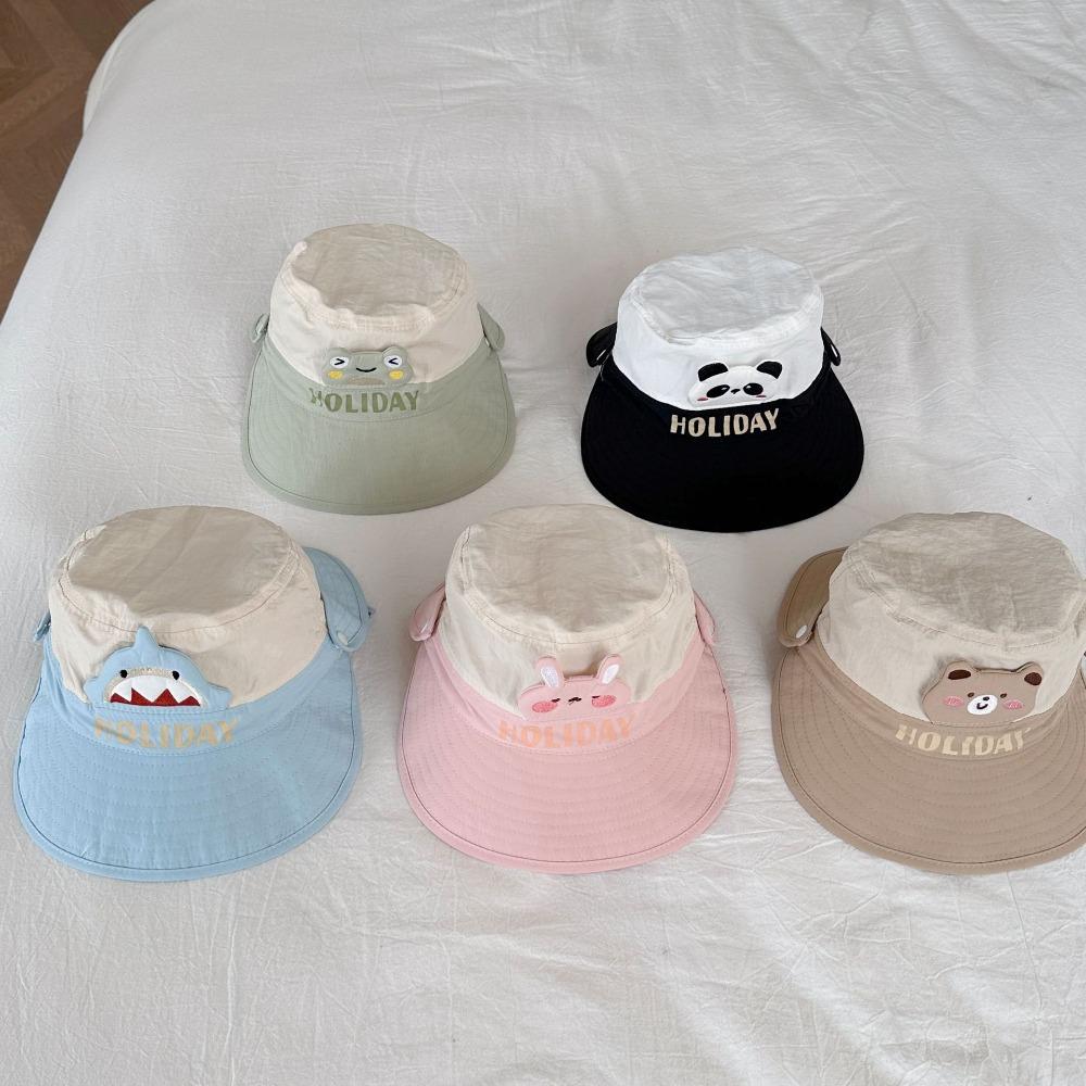 Korean Style Wide Brim Peaked Cap Breathable Baby Sun Protection Hat Children Fishman Hat Girls