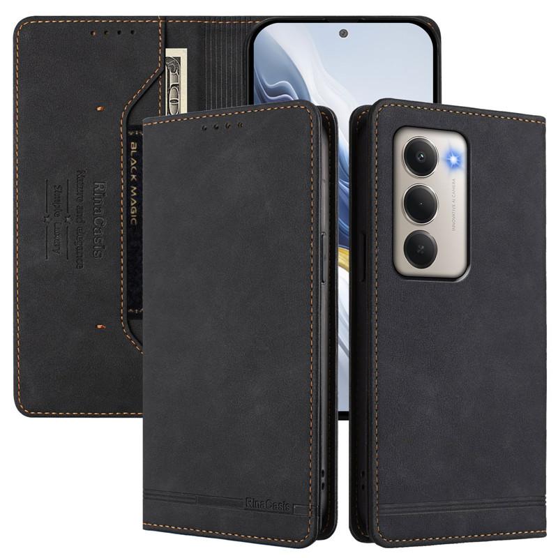 Kožené Retro Peněženka Proti krádeži Flipové Pouzdro Pro Xiaomi Redmi 15 15C 14C 14R 13C 12 13 12C 4G 5G Etui Kryt Magnetická Spona Slot na karty
