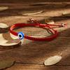 Turkish Lucky Blue Evil Eye Bracelets For Women Men Handmade Braided Red Black Blue Rope Demon Eye Bracelet Friendship Jewelry
