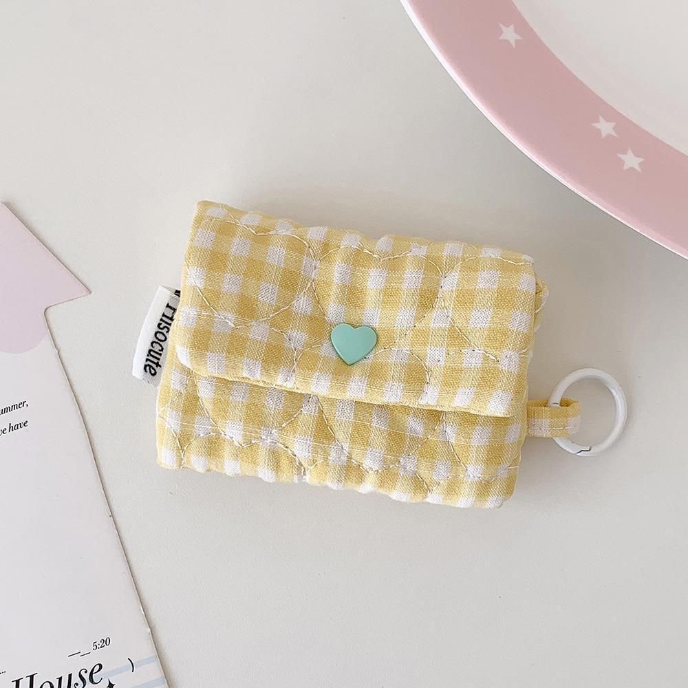 Mini Porta-Moedas Estilo Coreano: Porta-fones de ouvido, batom, cartão e chaves portátil