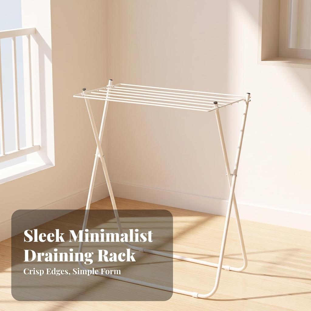 Clothes Desiccating Rack | Compact Design, Freestanding, Foldable