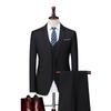 Men's Slim Fit Three-Piece Business Suit for Formal and Photography Events