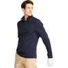 Decathlon Solid Soft Half Zip Half Open Long Sleeve Sweatshirt Men's Blue Black