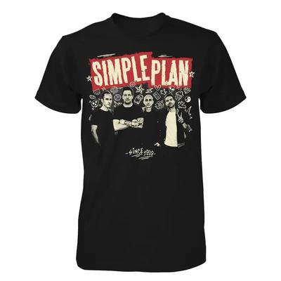 Simple Plan Band Since 1999 Cotton Black All Size T Shirt For Unisex Pp090