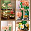 Mini Blocks Simulation Flowers Building Bricks Eternal Plant Preserved Fresh Rose Artificial Sakura Adult Toy Gift Girl Present
