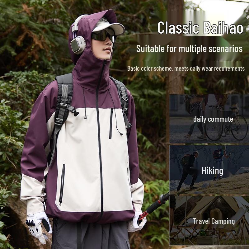 JEEP SPIRIT Unisex Windproof Waterproof Outdoor Jacket
