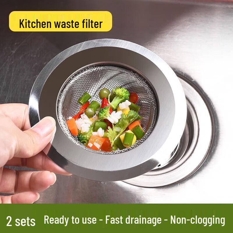 Anti-Clog Kitchen Sink Drain Strainer Basket