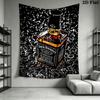 Jack Daniel'S Timeless Tennessee Whiskey Wandteppich Mode Druck Wandmontage Weihnachtsgeschenk Hintergrund Wandbehang Tuch Weich