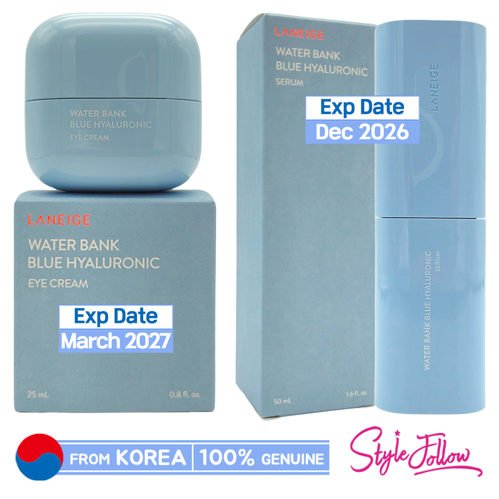 

[LANEIGE] Water Bank Blue Hyaluronic (Крем для глаз 25мл / Сыворотка 50мл) (Serum 50ml) 1pc