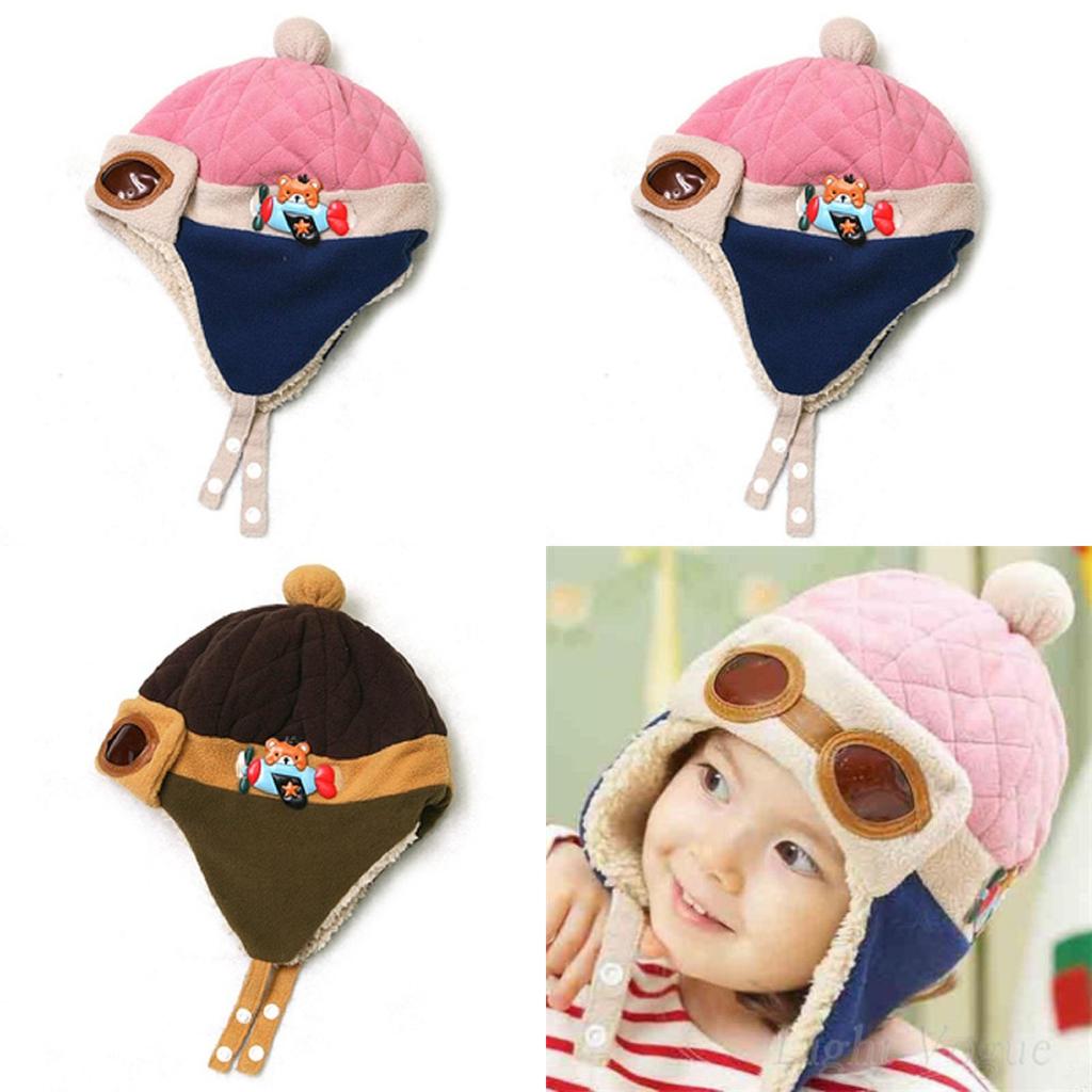 Stylish Kids Winter Aviator Hat Fleece-lined Earmuffs Warmth And Comfort