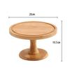 Bamboo Cake Dome Cover Appetizer Serving Tray Cheese Snacks Board Platter Round Birthday