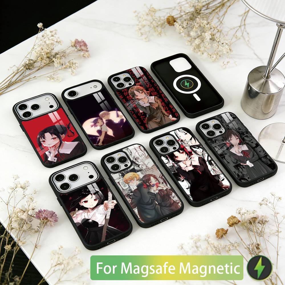 Kaguya sama Love is War Phone Case For iPhone17,16,15,14,13,12,11 Plus,Pro Magnetic with Magsafe Wireless Charging