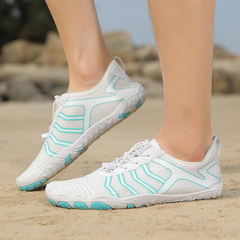 Paar Bachschuhe Outdoor Strandschuhe Schwimmschuhe Wanderschuhe Fünf-Zehen-Schuhe Atmungsaktive Lässige Angelschuhe