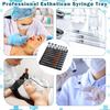 Aesthetic Practitioner Injector Tray with 8 Slots 7 Grids Professional Cosmetician Nurses Label Vial Holder Injector Storage Organizer Tray