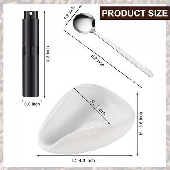 Coffee Bean Measuring Cup: Ceramic Scale for Beans & Powder, Green Roasted Sample Display Dish