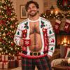 Men's, Long Sleeve Printed Holiday Top
