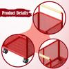 Compact Under Desk Storage Cart with Wheels And Handle Mobile File Organizer Magazine Basket Toy