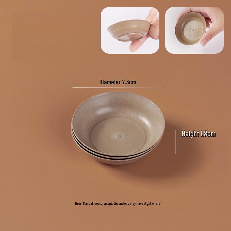 ZISIZ Disposable Rice Husk Dipping Dishes