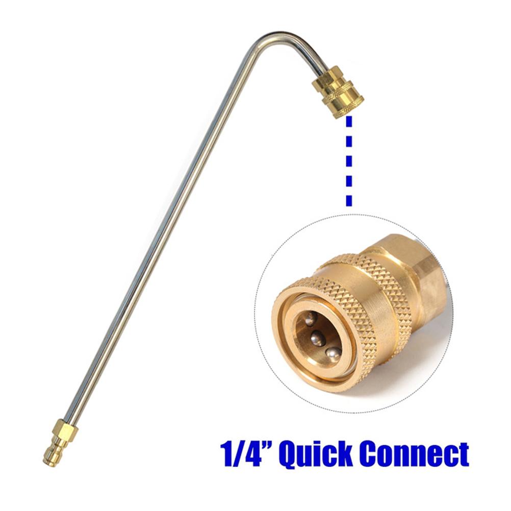 High Pressure Washer Extension Wand for Garter Cleaning Extension Rod Curved Extension Wand with 5