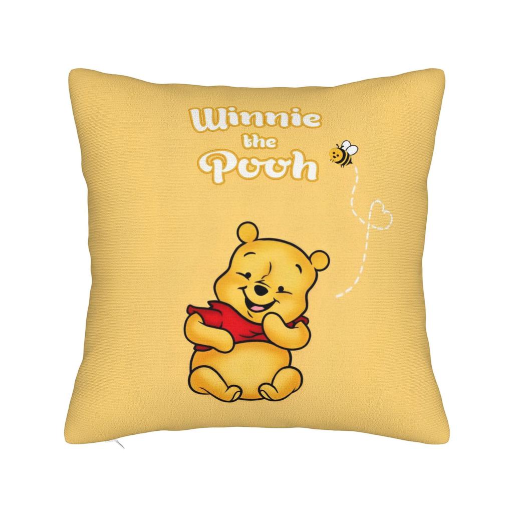 Winnie-the-Pooh Pillowcase Polyester Cushion Cover Decor Cute Cartoon Throw Pillow Case Cover Home Square 40*40cm