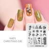 kads Nail Stamping Plates Christmas 030 Nail Art Stencil Plates Print Template for Nails Design
