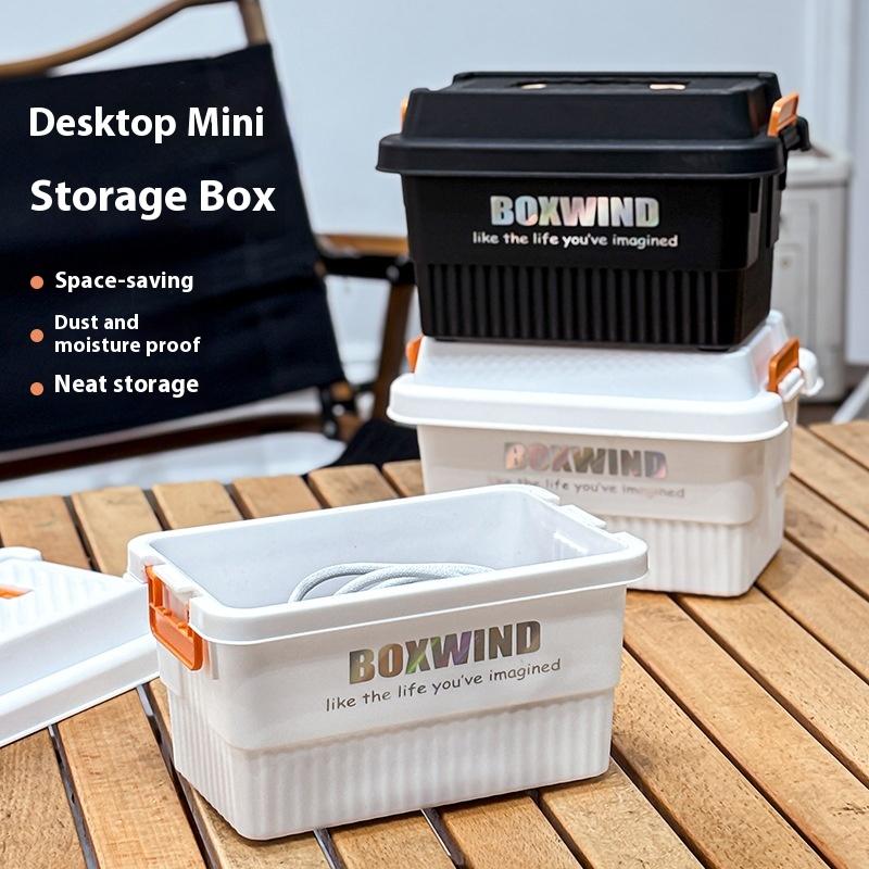 1PC Outdoor Tissue Case Desktop Napkin Paper Storage Box Portable Camping Picnic Seasoning Bottle Organizer Sundries Bucket