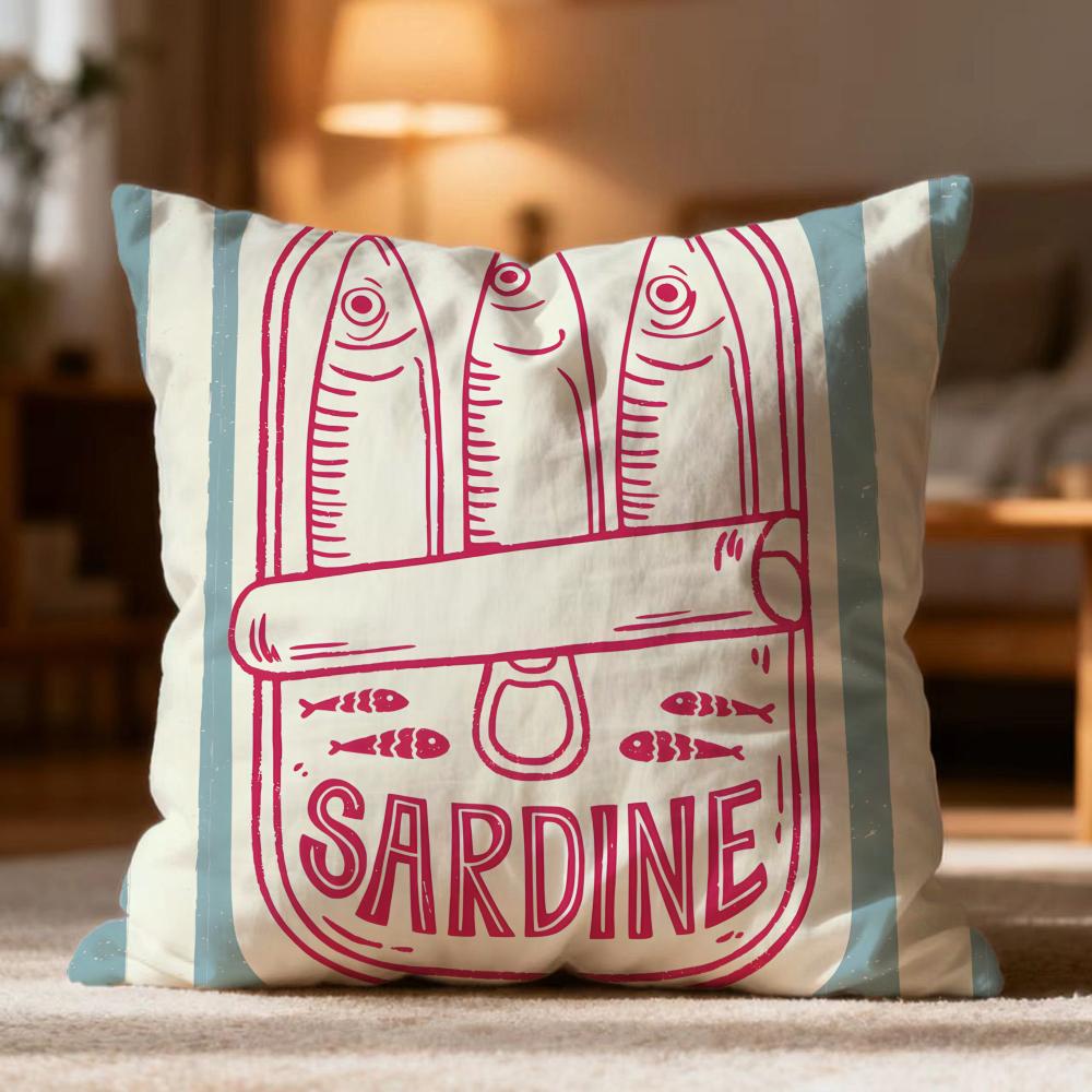 

Popular S-Ssardineer Cushion Cover Soft Washable Pillow Case Multi-Scene for Couch Bed Travel Office Use 40cmx40cm