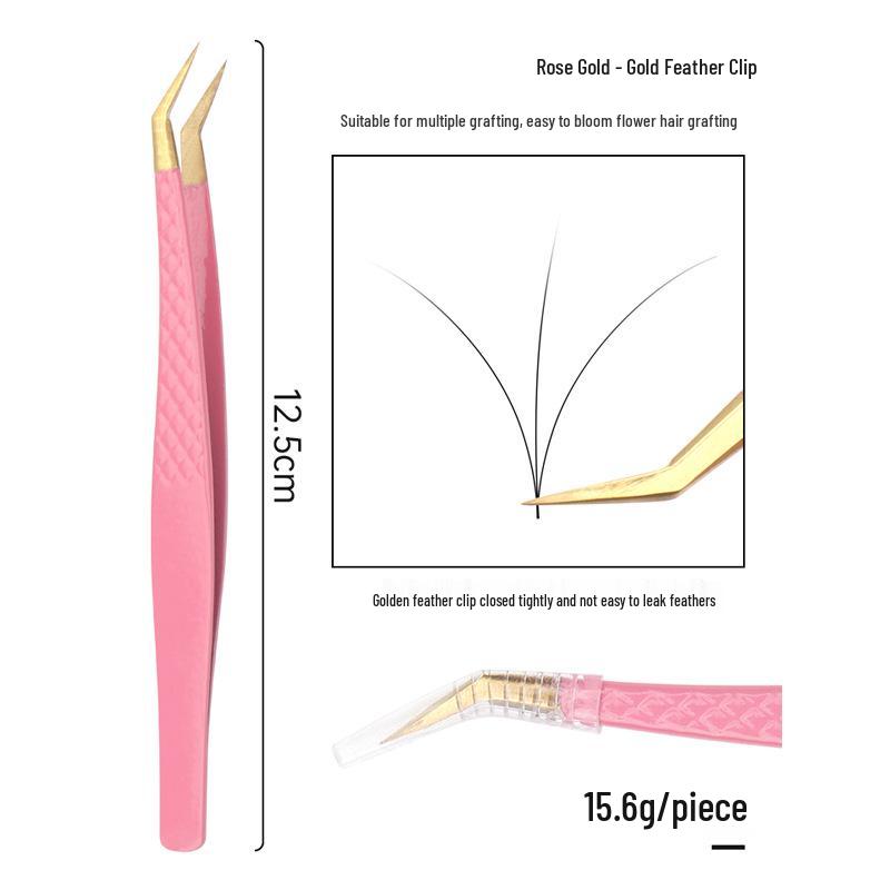 High-Precision Blooming Eyelash Tweezers for Professional Eyelash Artists