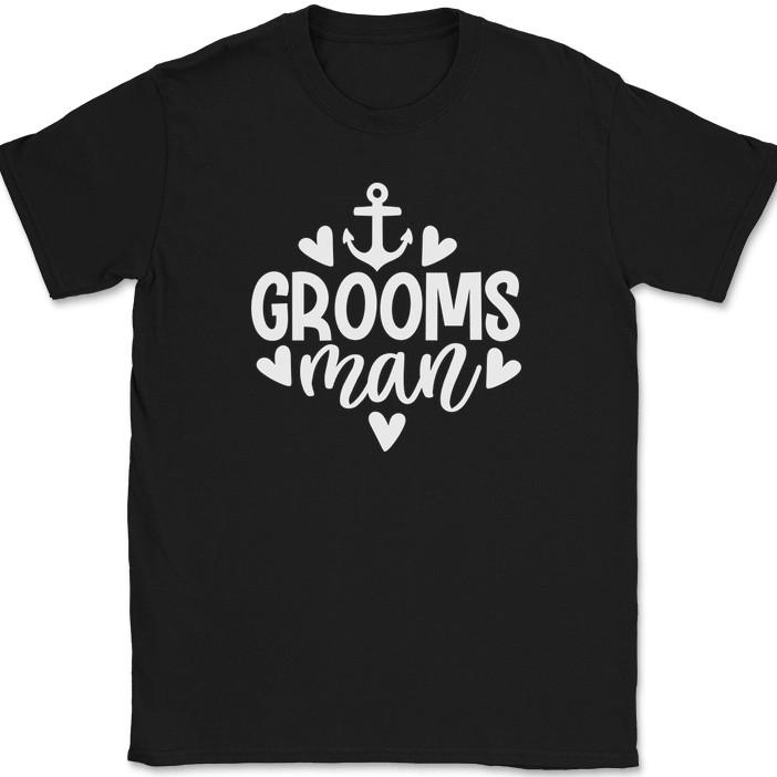 

Groomsman T-Shirt Wedding Party Bride Event Group Gift Text Tee 2XL