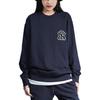 MLB Cashew Flower Sweatshirts Unisex Dark Blue Crew Neck Moderate Regular 3AMTI0126-50NYD