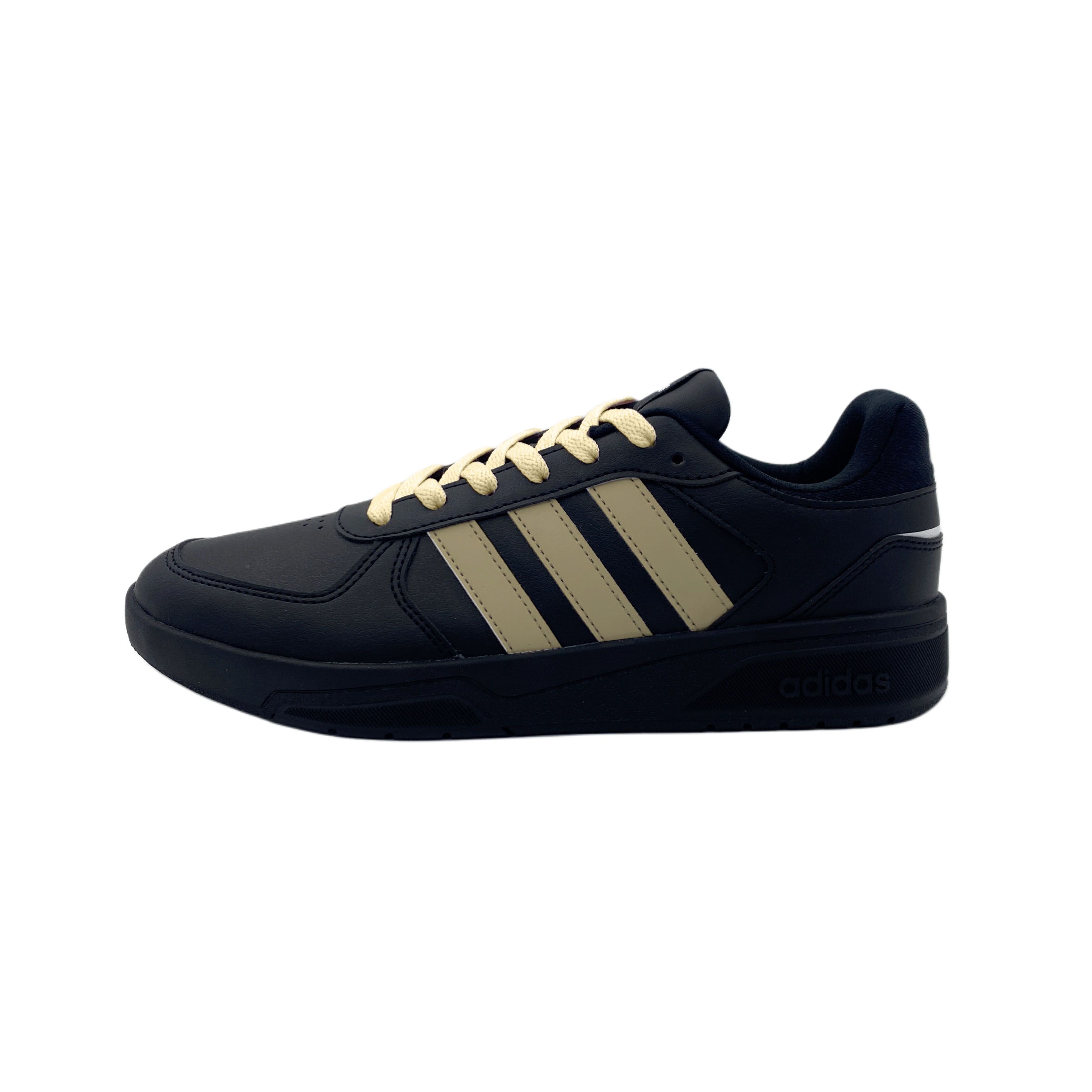 Adidas Neo Courtbeat Abrasion Resistant Low top Skateboard Shoes Unisex Black Brown JS3012(Team-) 38⅔