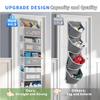 5-Layer Over-the-Door Organizer. Large Pockets, Anti-tilt for Bedroom, Bathroom & Pantry.