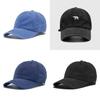 Mens Worn Cotton Look Water Washed Cotton Embroidered Baseball Cap Protect Sun