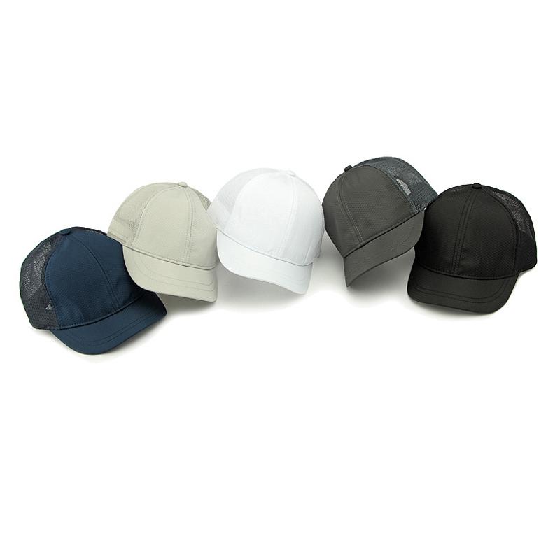 Herren Sommer Mesh Atmungsaktive Kappe Kurzschirmmütze Sonnenschutz Schatten Schnelltrocknende Baseballkappe Sonnenkappe