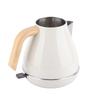 1.7L Electric Kettle Retro Wood Grain Dry Boil   Home Electric Kettle with Temperature Display