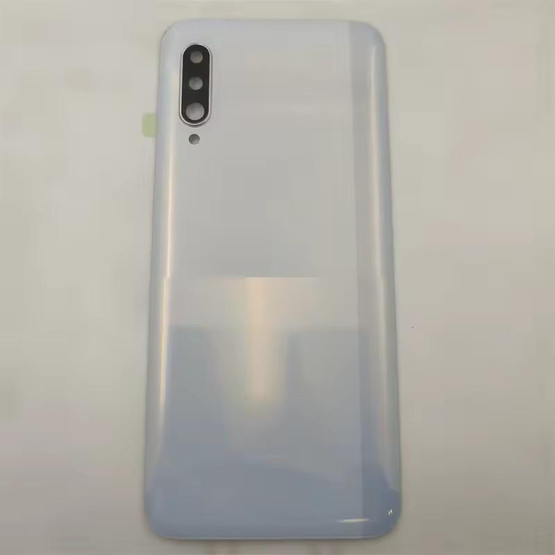Zadný kryt batérie pre Samsung Galaxy A90 SM-A908B Zadný kryt puzdra Náhradné diely s krytom objektívu fotoaparátu biela