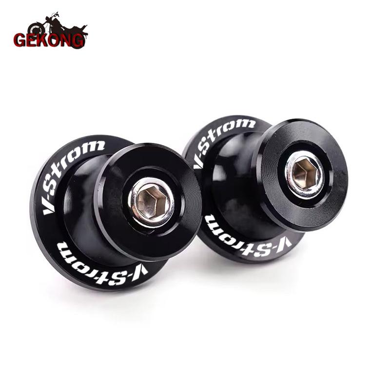 

Fit For V-Strom 250 1050 XT V Strom 650 VStrom 800DE DL650 DL1000 2023 2022 2021 Swingarm Spools Rear Stand Screws Sliders чёрный