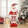 Christmas Cartoon Knitted Stretch Doll Ornament Santa Claus Snowman Elk Stand up Ornament Festival Scene Decoration