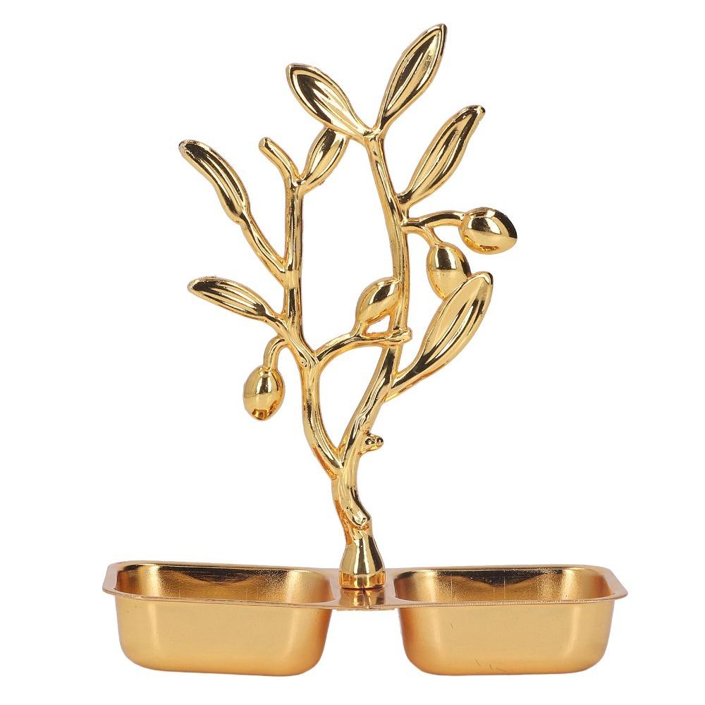 Nordic Gold Serving Tray Stainless Steel Candies Plate Jewelry Storage Rack  For Desks