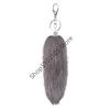 16cm Foxes Tail Keychain Faux Furs Foxes Tail Keyring Soft Furry Bag Hangings Charm Pendant Key Handbag Pendant Accessorise