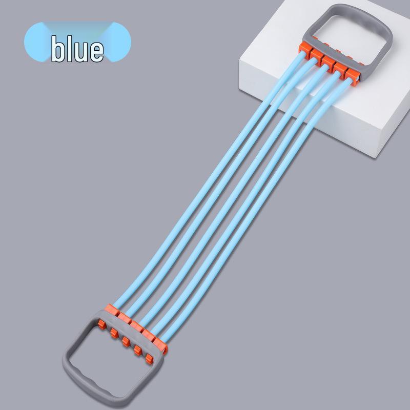 Adjustable Five-Tube Chest Expander for Men s Arm Strength & Muscle Training 300g синий