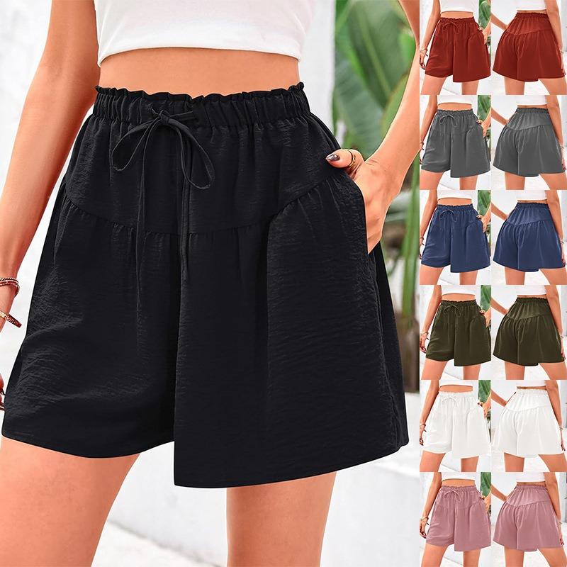 Summer New Women's Beach Casual Fashionable Elegant and Versatile Shorts