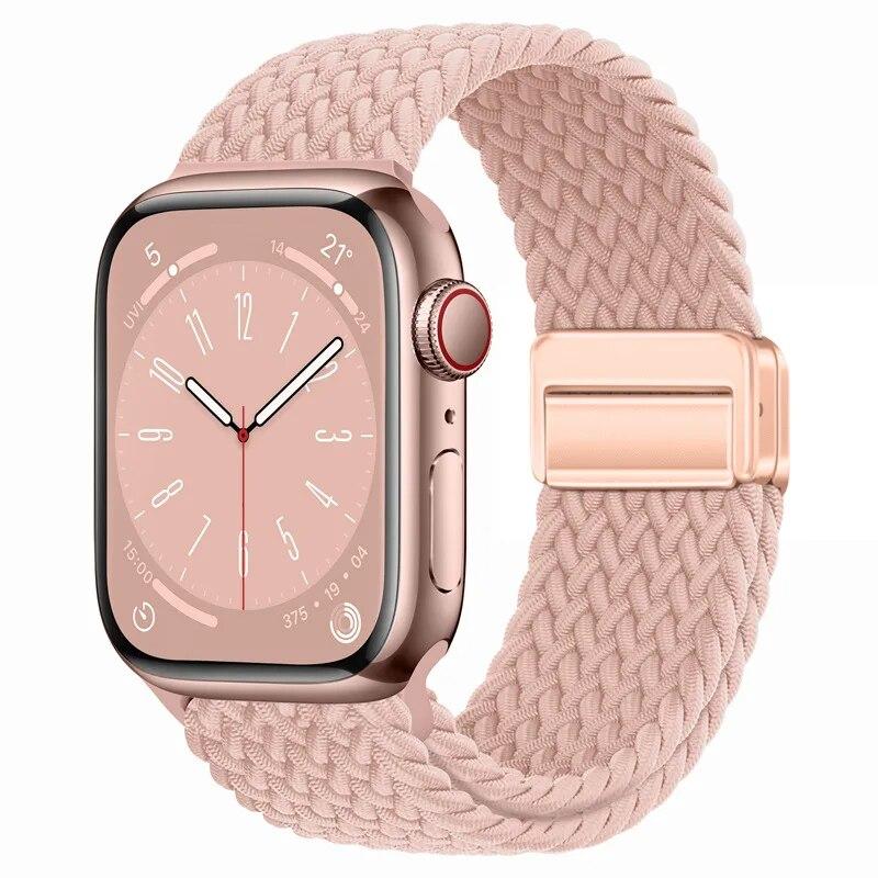 Nylon Strap For Apple Watch 44mm 45mm 49mm 42mm 38mm 40mm 41mm Watchband Bracelet for iWatch Series Ultra 9 8 7 6 5 4 SE 3 Band