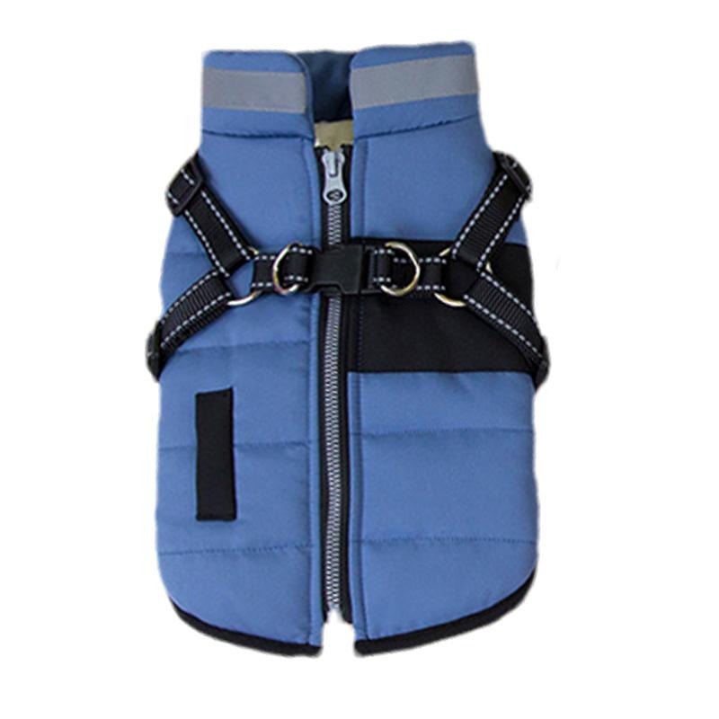 Winter Warm Pet Dog Coat Jacket with D-Ring Reflective Dog Clothes for Small Medium Dogs Puppy Clothes Pet Supplies