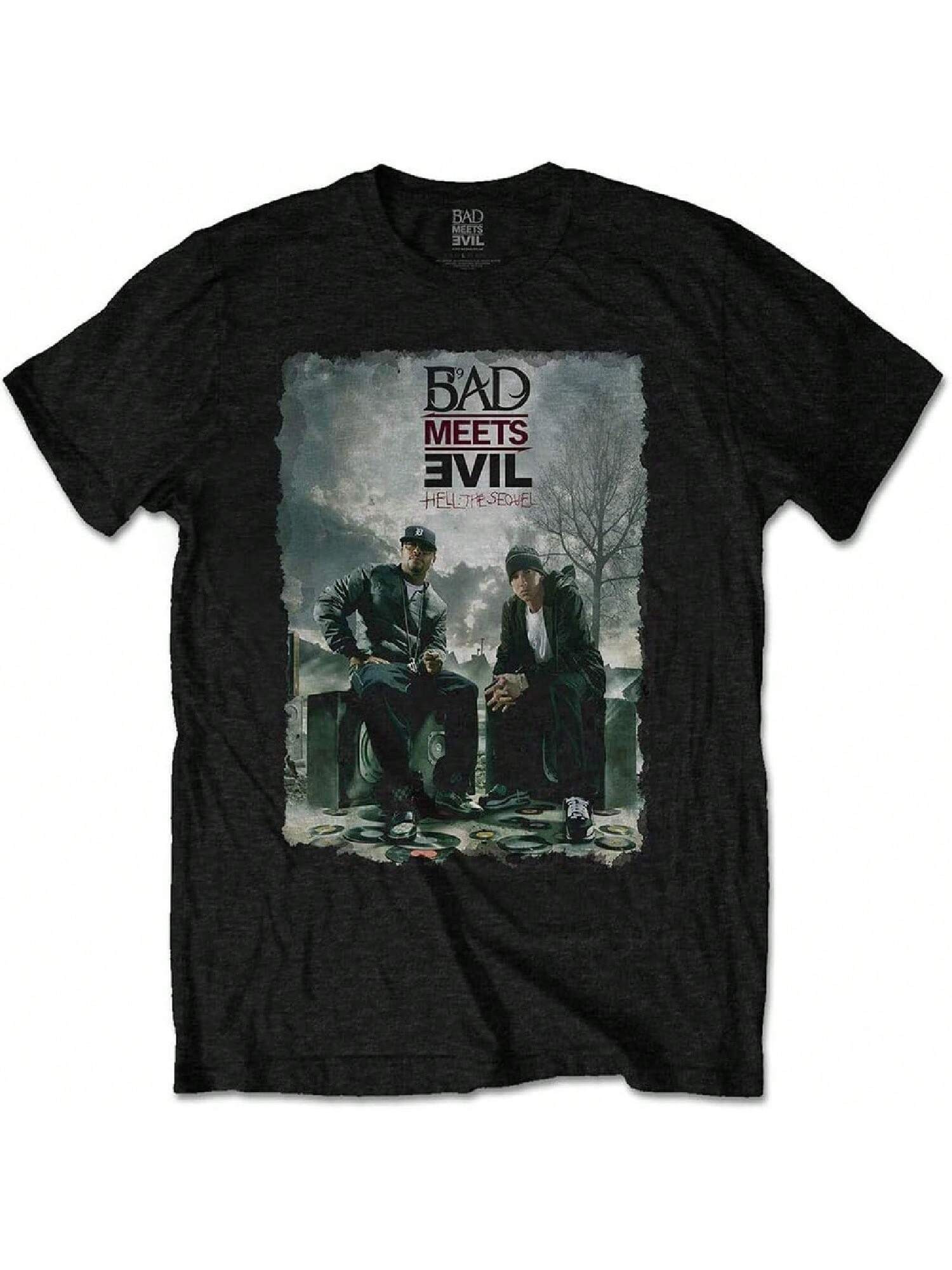 Bad Meets Evil T Shirt The Sequel Burnt Official unisexs Black Size M S разноцветный