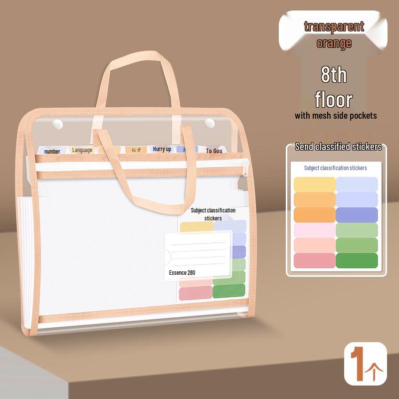 Transparent Multi-layer Accordion Document Storage Bag KS1037