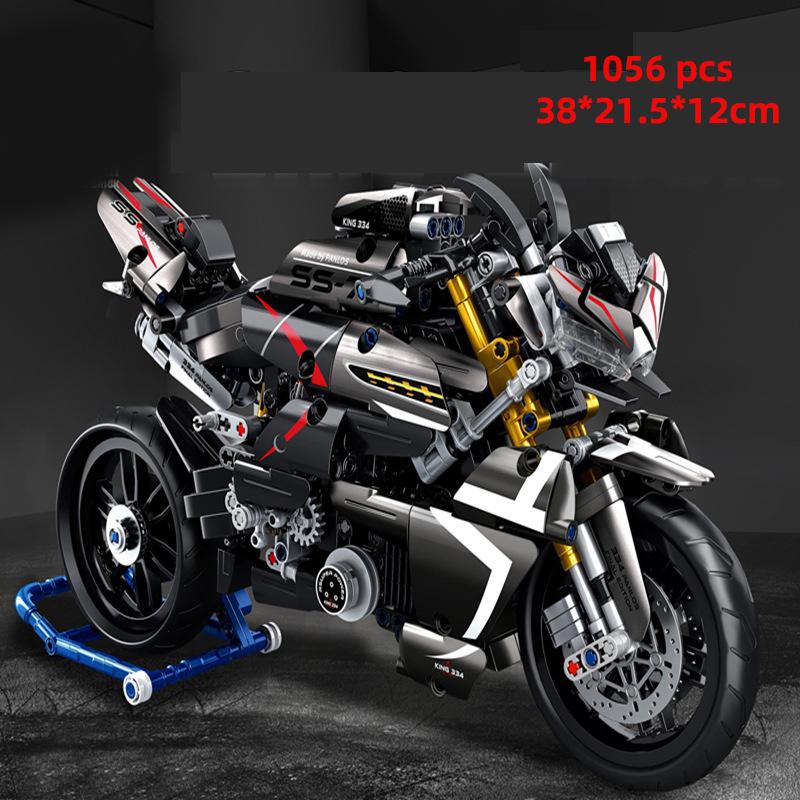 Technical Motorcycle Building Block City Motor Racing Car Speed Motorbike Off Road MOC Model Vehicle Toys For Adults Boy Gifts