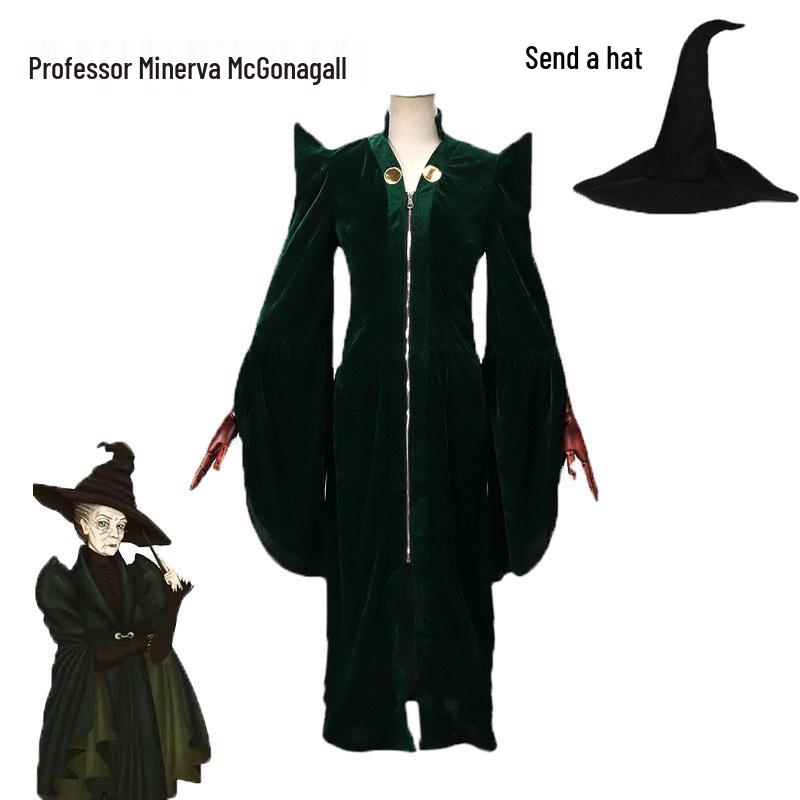 Professor McGonagall Wizard Costume - Hogwarts Headmaster Robe
