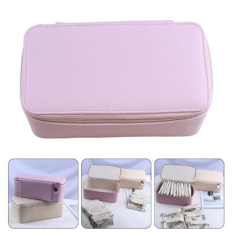Elegant Leather Jewelry Box Stylish Jewelry Case Jewelry Storage Box Practical Jewelry Display Box Storage Holder