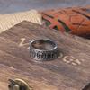 Never Fade Viking Rune Stainless Steel Ring Smooth Fashion Nordic Amulet Jewelry Gift with Wooden Box